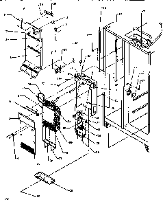 Evaporator & Air Handling Diagram and Parts List for SSD522NBW-P1181001WW  Amana Refrigerator