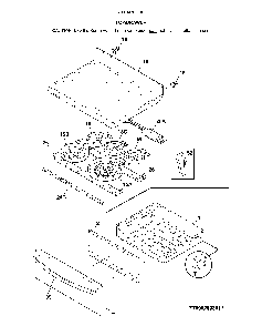 Top/Drawer Diagram and Parts List for 79094203316  Kenmore Range