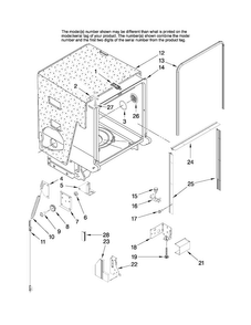 Tub And Frame Parts Diagram and Parts List for MDBH968AWS2  Maytag Dishwasher