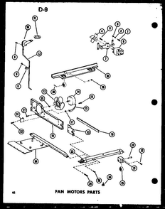 Fan Motors Parts Diagram and Parts List for TC18F-G-P75288-5WG  Amana Refrigerator