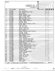 Motor And Drive Page 2 Diagram and Parts List for 8433A  Norge Dryer