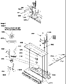 Machine Compartment Diagram and Parts List for TGI21VW-P1310901WW  Amana Refrigerator