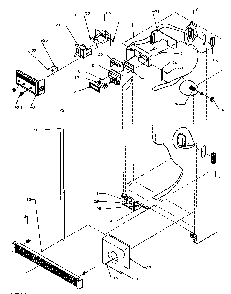 Ref & Fz Controls & Cabinet Parts Diagram and Parts List for SQD25N2L-P1181317WL  Amana Refrigerator