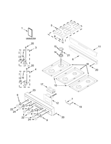 Part Location Diagram of W10399620 Whirlpool HARNS-WIRE