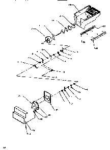 Crushed Ice Bucket Diagram and Parts List for SXD520SL-P1182401WL  Amana Refrigerator