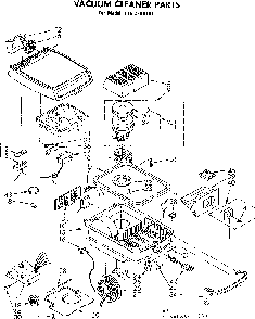 Base Assembly Diagram and Parts List for 1162399181  Kenmore Canister Vacuum