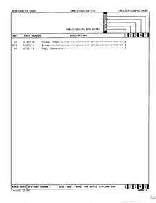 Freezer Compartment Page 3 Diagram and Parts List for 21604A  Admiral Refrigerator