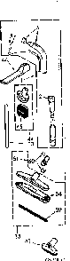 Attachment Parts Diagram and Parts List for 11624870  Kenmore Canister Vacuum