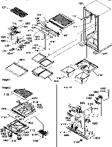 Interior Cabinet And Drain Block Assembly Diagram and Parts List for TR518ITWL-P1183708WL  Amana Refrigerator