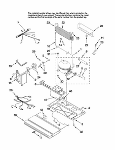 Unit Parts Diagram and Parts List for G37026FEAW10  Maytag Refrigerator