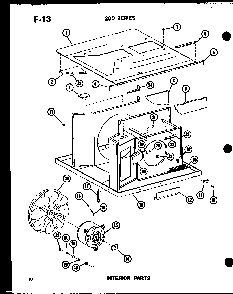 Section 9 Diagram and Parts List for ES216D-3MS P55417-61R Amana Air Conditioner