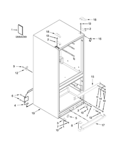 Part Location Diagram of W10536929 Whirlpool Lit serv & w