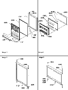Door Assemblies Diagram and Parts List for TS19TE-P1306301WE  Amana Refrigerator