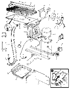 Unit Compartment & System Diagram and Parts List for JRTD226LB-MAJ82A  Jenn-Air Refrigerator