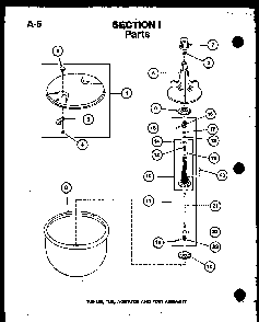 Tub Lid Diagram and Parts List for TWA-200 P75753-1W Amana Washer