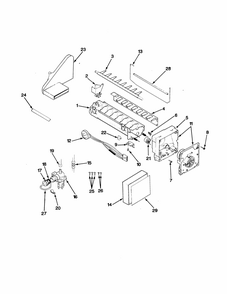 Optional Ice Maker Kit Diagram and Parts List for RTD17A-AH31D  Maytag Refrigerator