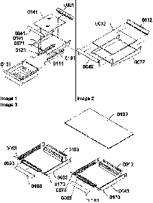 Shelving Assemblies Diagram and Parts List for TA18TW-P1304501WW  Amana Refrigerator