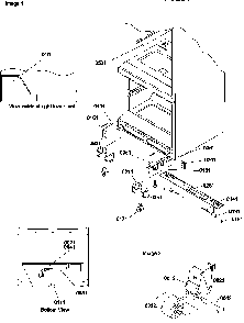 Insulation & Roller Assembly Diagram and Parts List for BG20TL-P1196510WL  Amana Refrigerator