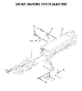 Dryer heating parts-electric Diagram and Parts List for YMED6230HC1  Maytag Dryer
