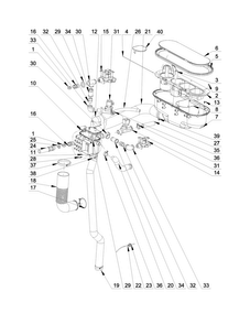 Water Inlet Parts Diagram and Parts List for MXR65PDATS  Maytag Washer
