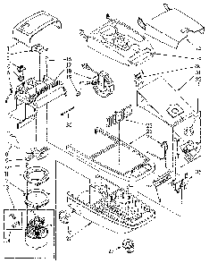 Base Assembly Diagram and Parts List for 1162137082C  Kenmore Canister Vacuum