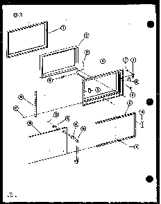 Section 6 Diagram and Parts List for RC-6D P73860-3M Amana Microwave