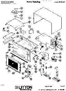 Section 1 Diagram and Parts List for 80 05501 Amana Microwave
