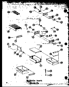 Section 5 Diagram and Parts List for TD20W-P60303-62W  Amana Refrigerator
