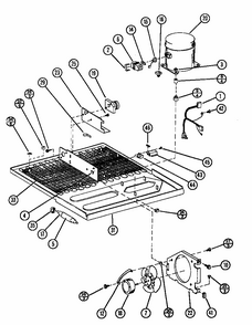Condenser (tl22n/p1106215w) (tli22n/p1106224w) Diagram and Parts List for TL18N-P1106211W  Amana Refrigerator