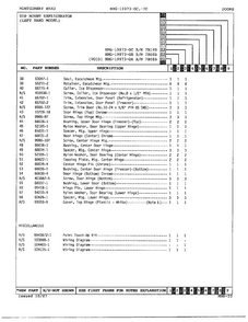 Doors/misc Page 3 Diagram and Parts List for 19973C  Admiral Refrigerator