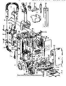 Unit Parts Diagram and Parts List for U5445-900  Hoover Upright Vacuum