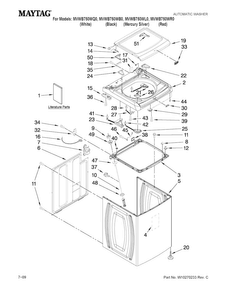 Part Location Diagram of W10093813 Whirlpool CAP