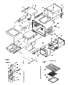 Cavity Diagram and Parts List for ARG7301L-P1143324NL  Amana Range