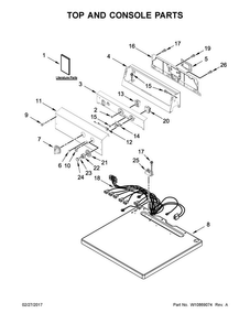 Part Location Diagram of W11101054 Whirlpool TIMER