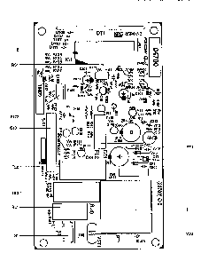Power And Control Circuit Board Diagram and Parts List for 56566100691  Kenmore Microwave