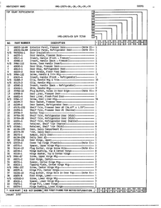 Doors Page 2 Diagram and Parts List for 19874A  Admiral Refrigerator