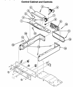 Controls 1 Diagram and Parts List for LTZA9AWN0902  Speed Queen Washer Dryer Combo