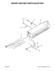 Dryer Heating Parts-electric Diagram and Parts List for MLE20PDCZW0  Maytag Washer Dryer Combo
