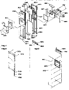 Freezer Door Diagram and Parts List for 57082-P1190812WW  Amana Refrigerator