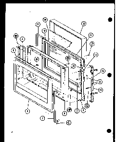 Section 1 Diagram and Parts List for RCR-7 P85515-6S Amana Range