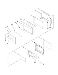 Part Location Diagram of 3804F200-51 Whirlpool RETAINER