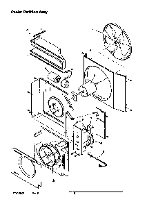 Center Partition Assy Diagram and Parts List for AC07087M1D P1225013R Amana Air Conditioner