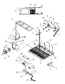 Machine Compartment Diagram and Parts List for SRDE528SW-P1184901WW  Amana Refrigerator
