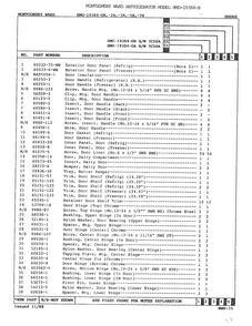 Doors Page 2 Diagram and Parts List for 19384B  Admiral Refrigerator