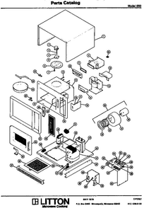 Section 11 Diagram and Parts List for 70 0502 Amana Microwave