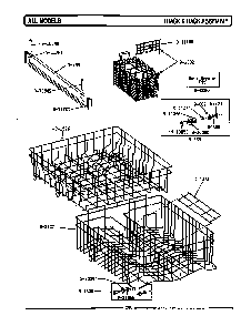 Track & Rack Assembly Diagram and Parts List for WC302  Maytag Dishwasher
