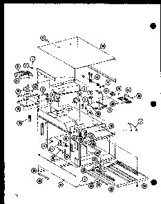 Cabinet Parts Diagram and Parts List for RC10B-DD P73547-2M Amana Microwave