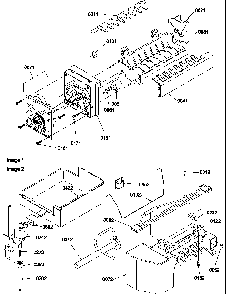 Ice Maker Assembly & Parts Diagram and Parts List for BR22VW-P1321505WW  Amana Refrigerator