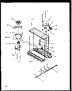 Compressor Compartment Diagram and Parts List for TG18R2L-P1158305WL  Amana Refrigerator