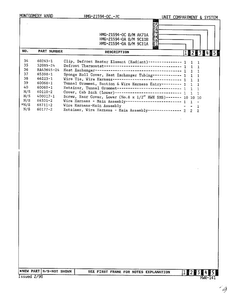 Unit Compartment And System Page 3 Diagram and Parts List for 21594C  Admiral Refrigerator
